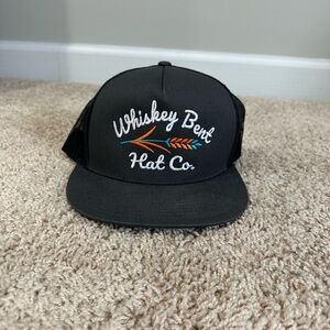 Whiskey Bent Hat Co. Black Trucker Hat